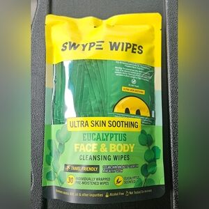 30ct Pre-Moistened Swipe Wipes In Eucalyptus Face & Body BNIB